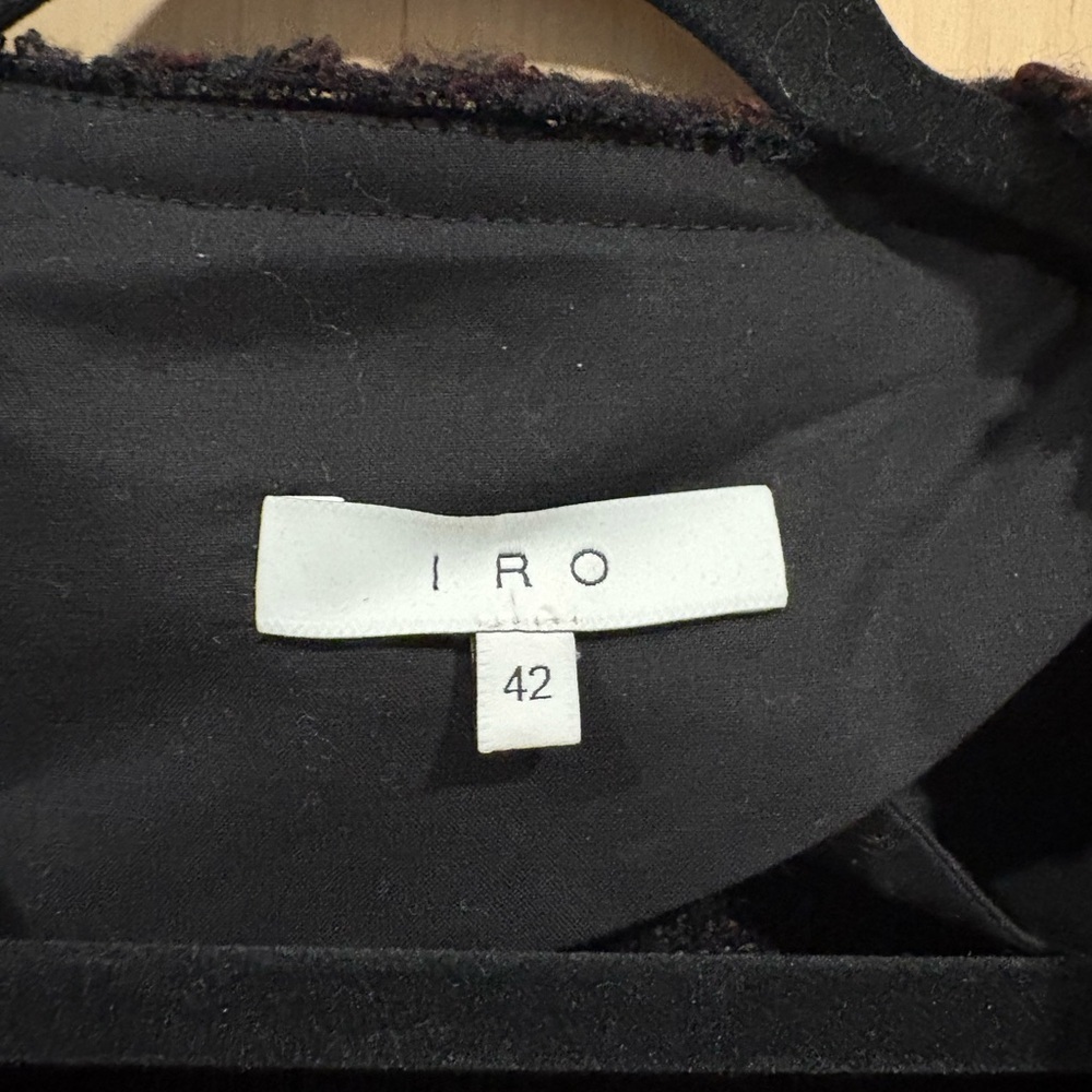 NWOT IRO Black and Brown Open Front Cardigan - Picture 3 of 5
